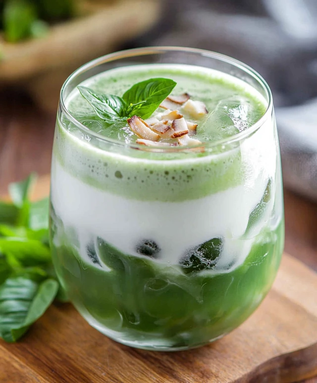Iced Coconut Matcha Latte