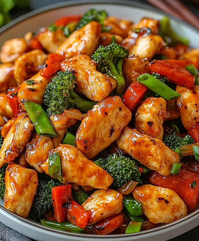 Honey Sriracha Chicken Stir Fry