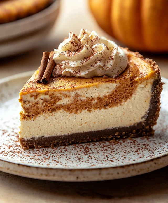 Pumpkin Swirl Cheesecake Dessert