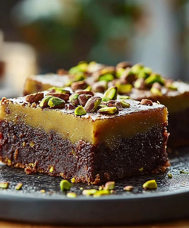 Pistachio Brownies Dessert