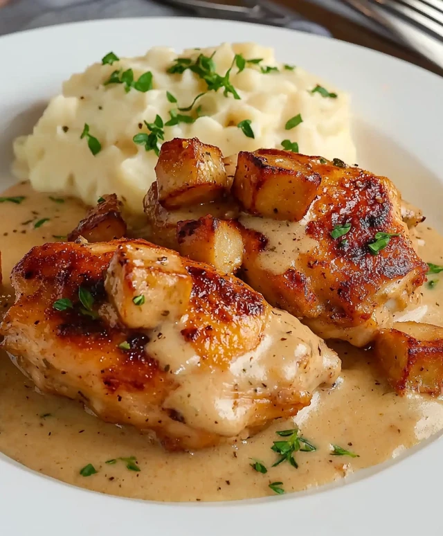 Smothered chicken dish