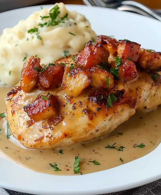 Smothered chicken dish