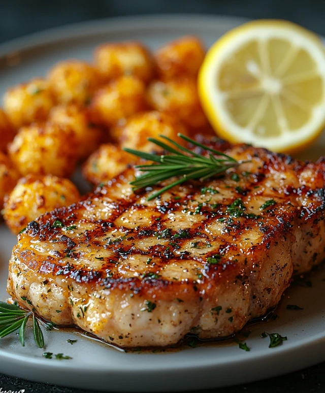 Lemon Garlic Pork Chops