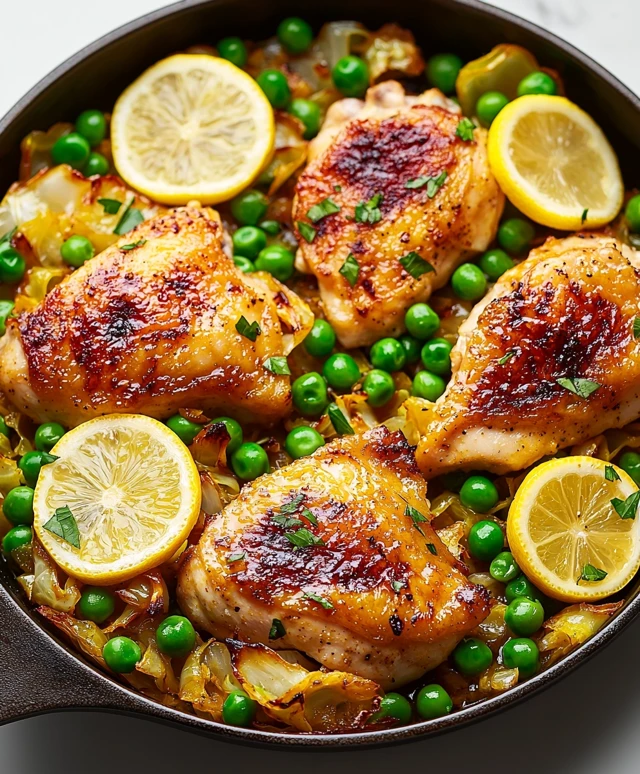Crispy Chicken with Turmeric Cabbage