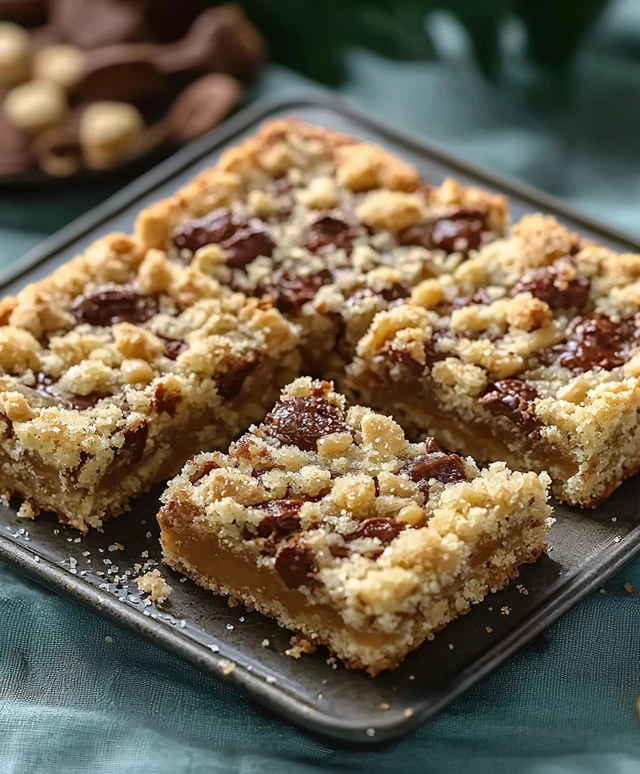 Salted Caramel Crumble Bars