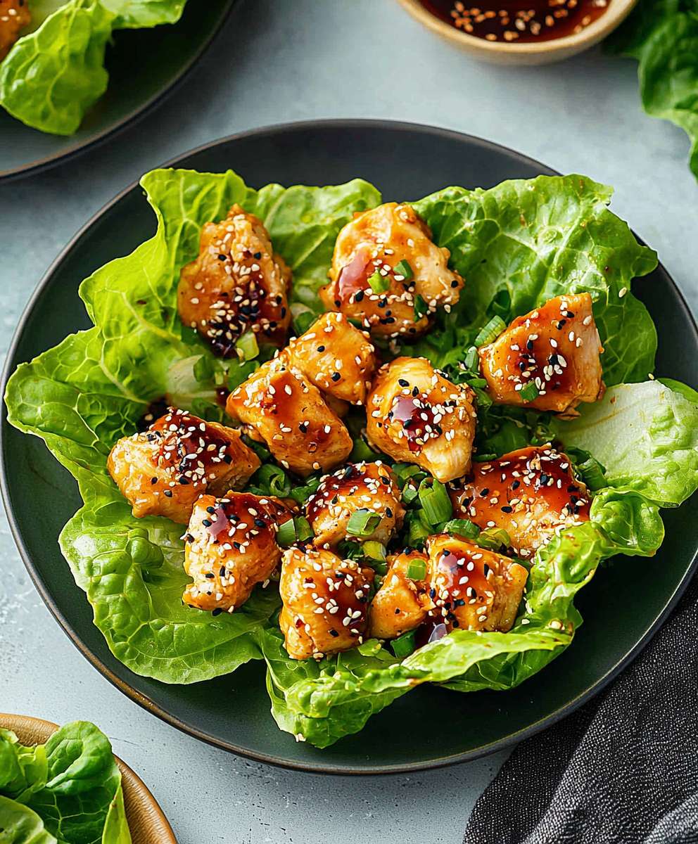 Honey Garlic Chicken Wraps