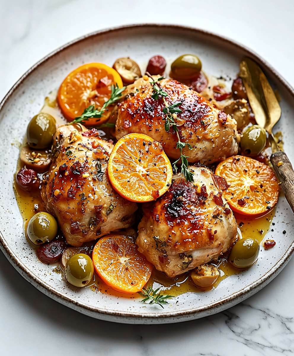 Vinegar Chicken with Oranges