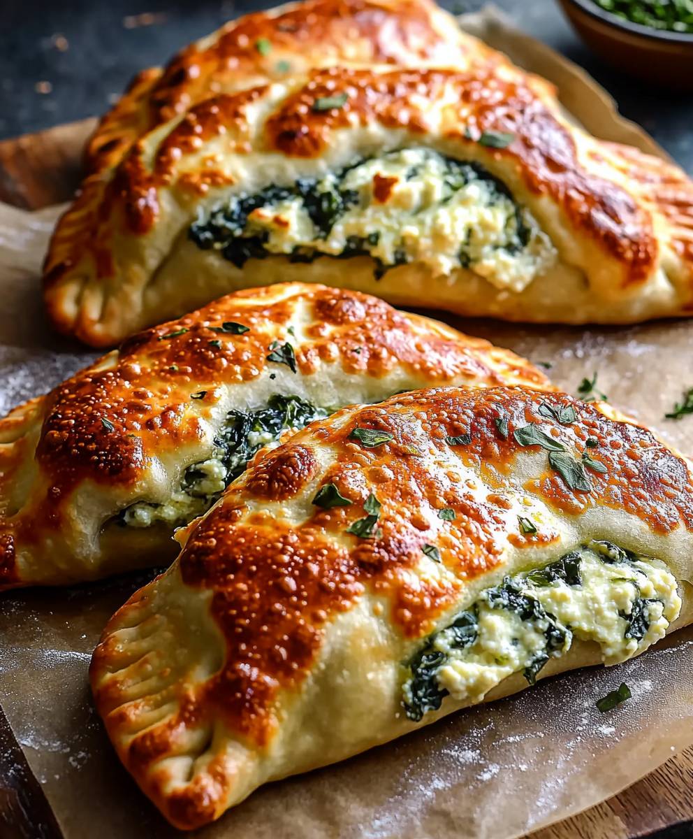 Ricotta Spinach Calzones