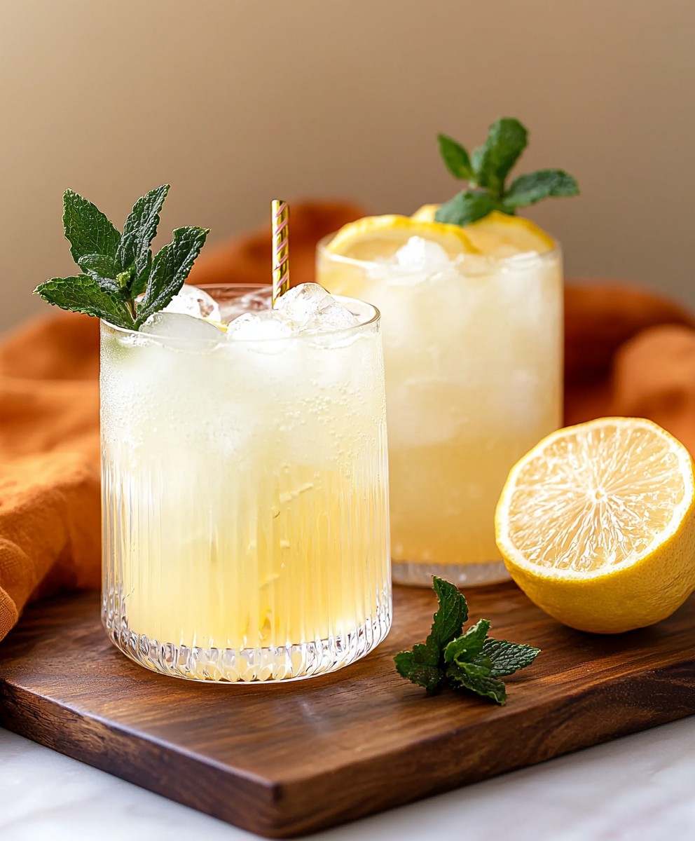Sparkling Yuzu Lemonade Drink