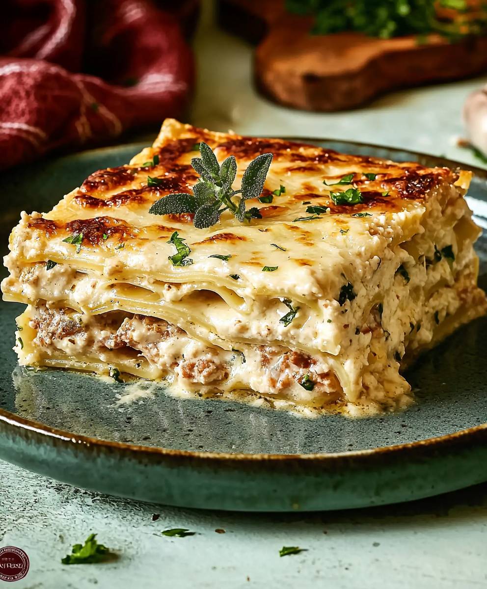 White Lasagna Dish