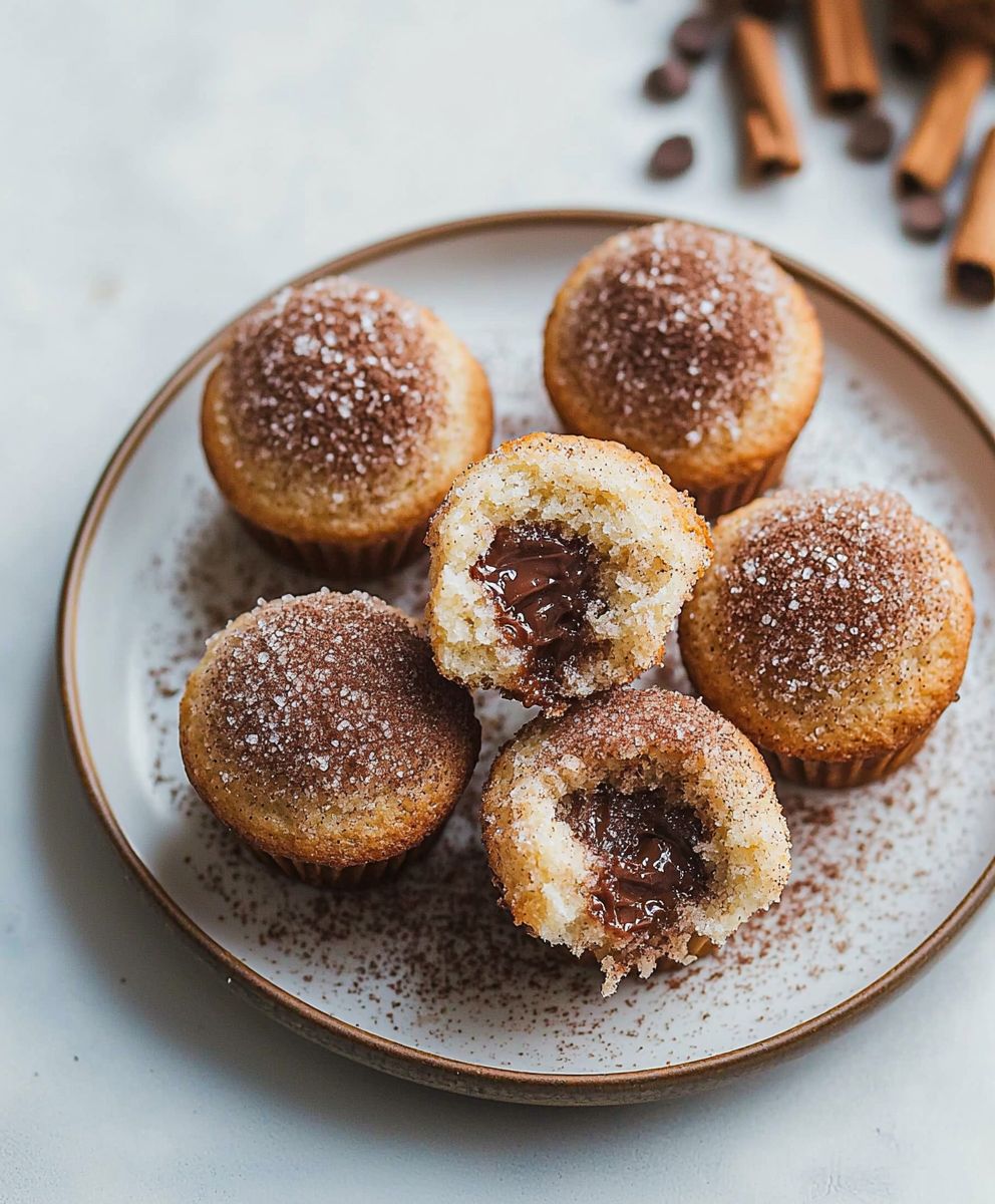 Nutella cinnamon sugar muffins