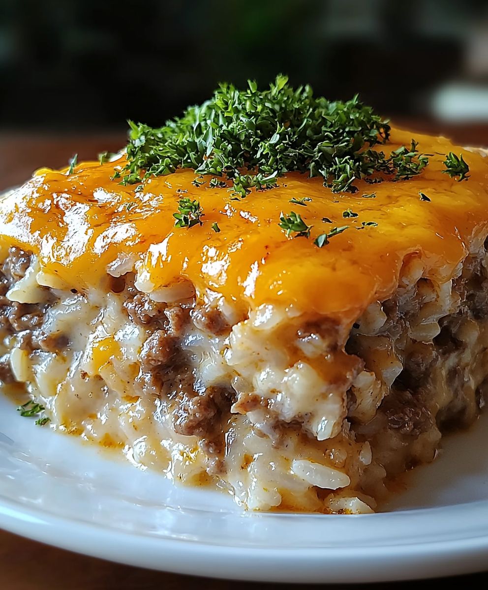 Cheesy Ground Beef Casserole