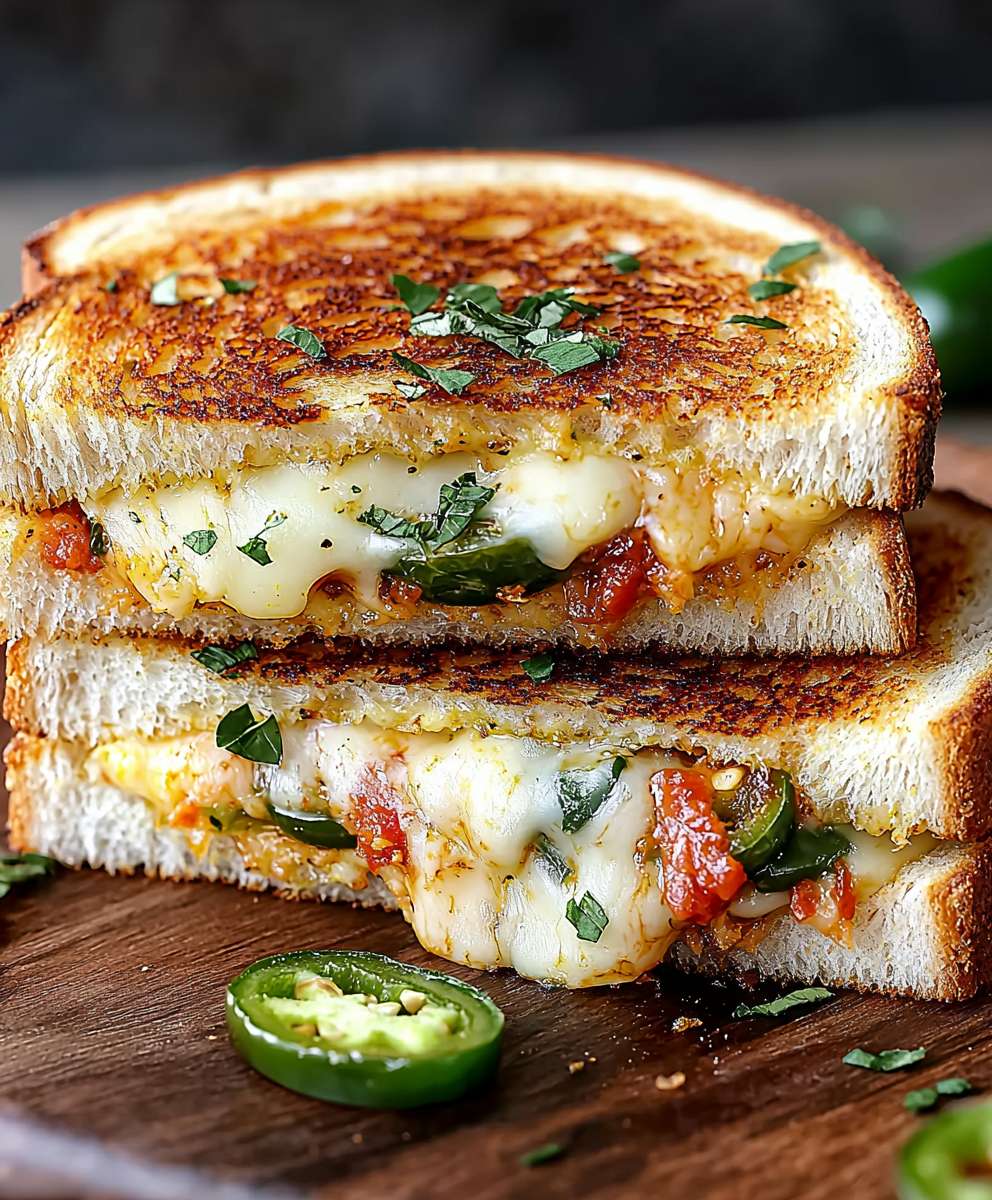 Roasted Jalapeno Popper Grilled Cheese