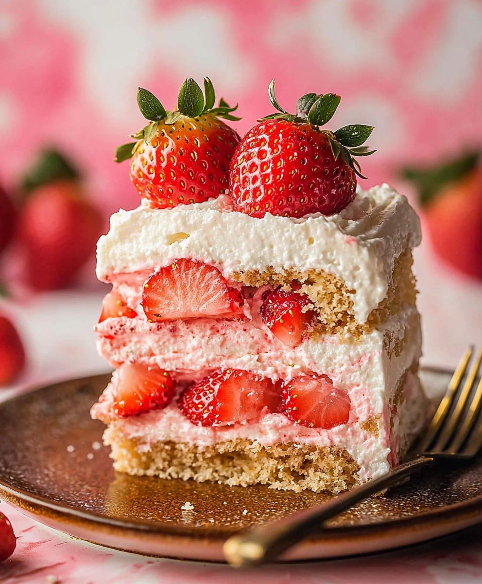Strawberry Cream Cheese Cake