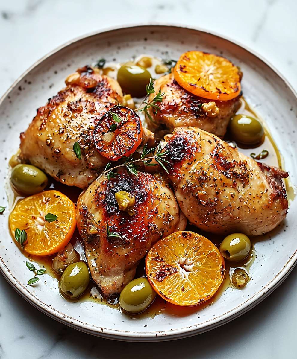 Vinegar Chicken with Oranges