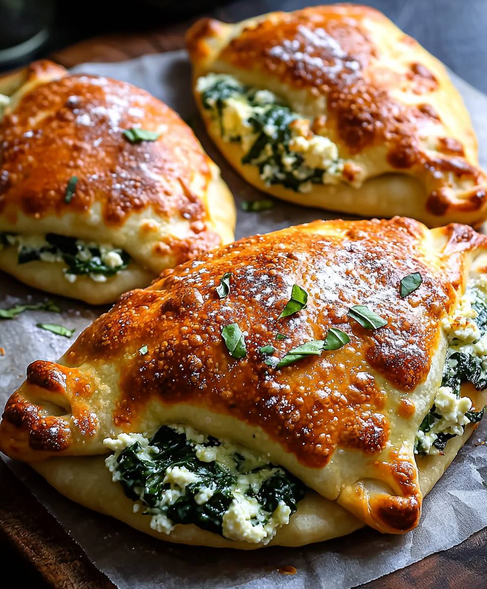 Ricotta Spinach Calzones