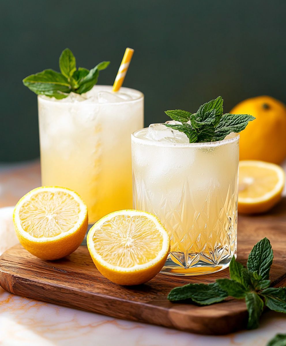 Sparkling Yuzu Lemonade Drink