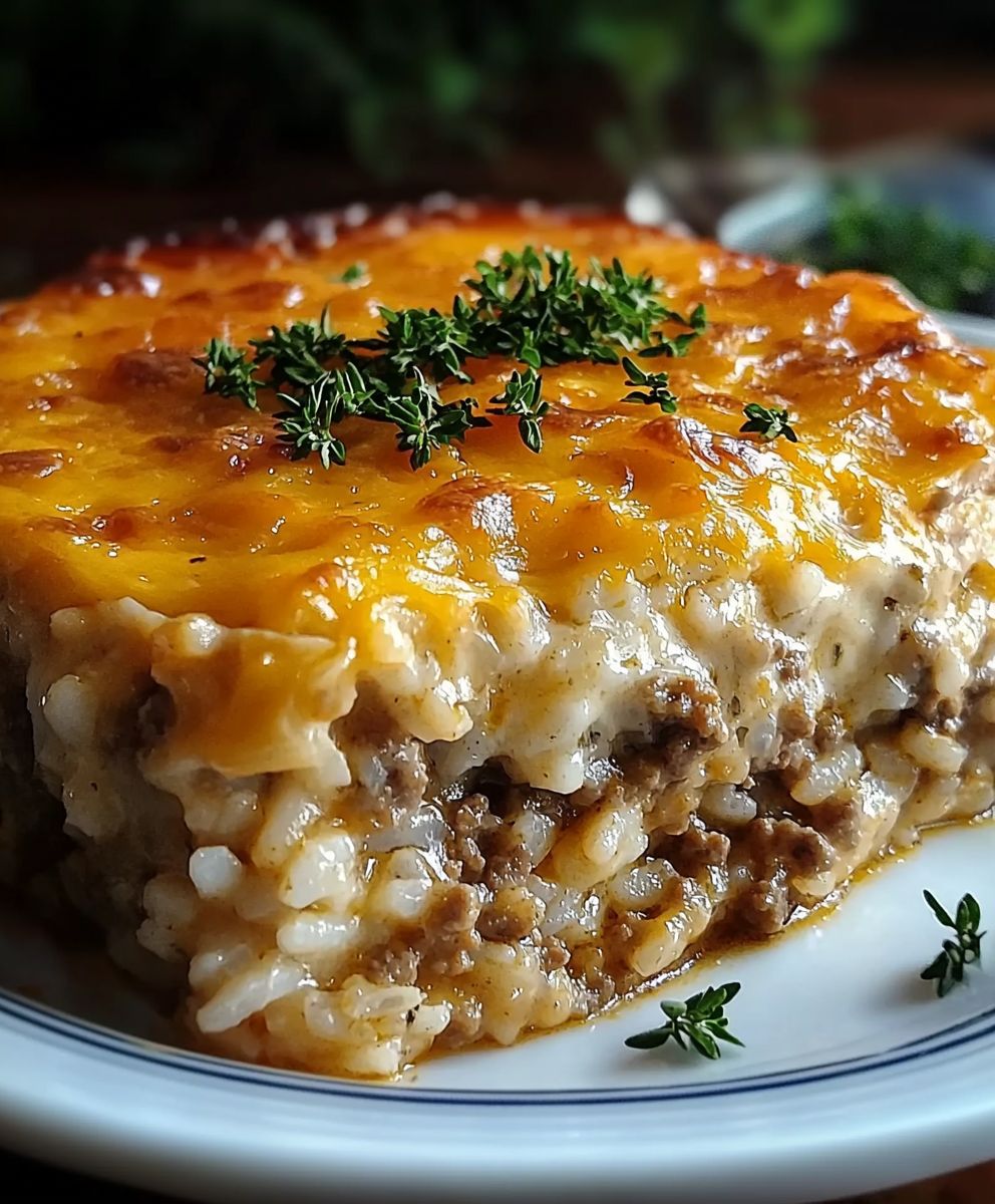Cheesy Ground Beef Casserole