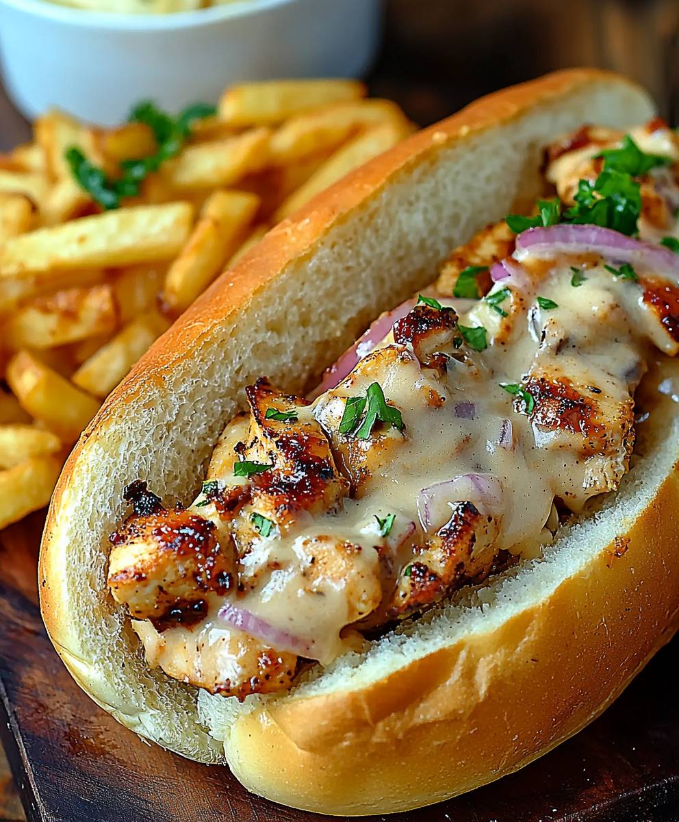 White BBQ Chicken Sandwiches