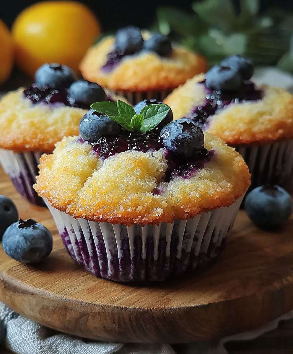 Blueberry Jam Muffins