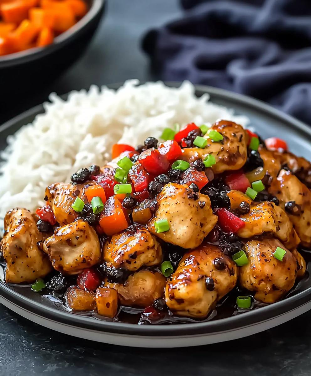 Black Pepper Chicken Dish