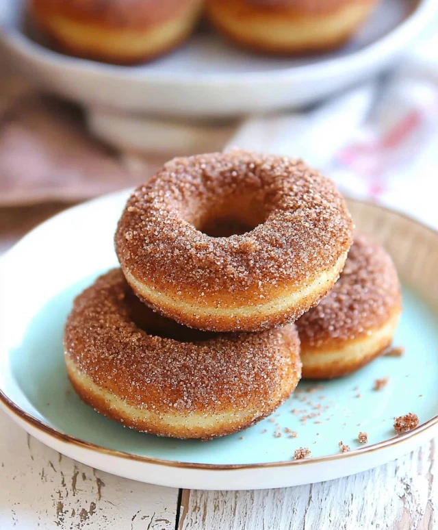 Vegan cinnamon donuts