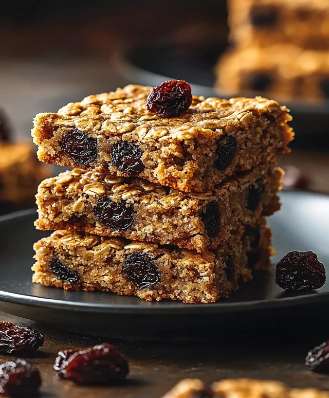 Oatmeal Raisin Cookie Bars