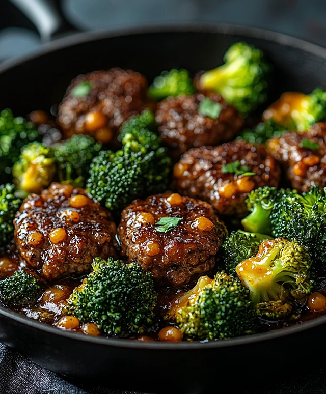 Keto Hamburger Broccoli Skillet