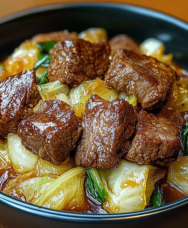 Beef Napa Cabbage Stir Fry