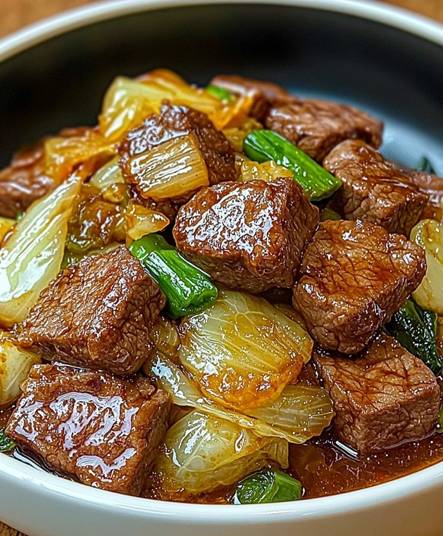 Beef Napa Cabbage Stir Fry