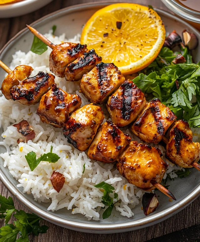 Citrus Chicken Kebabs
