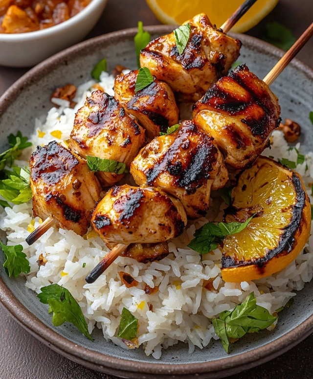 Citrus Chicken Kebabs