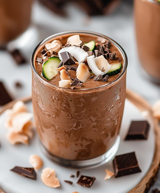 Coconut Chocolate Zucchini Smoothie