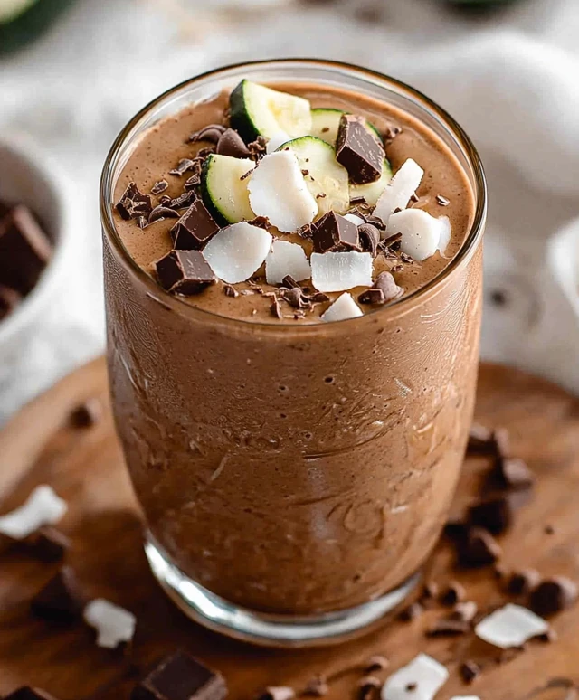 Coconut Chocolate Zucchini Smoothie