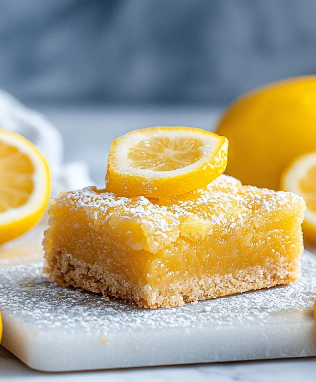 Healthy Lemon Bars