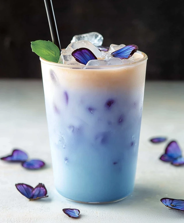 Butterfly Pea Flower Tea Latte