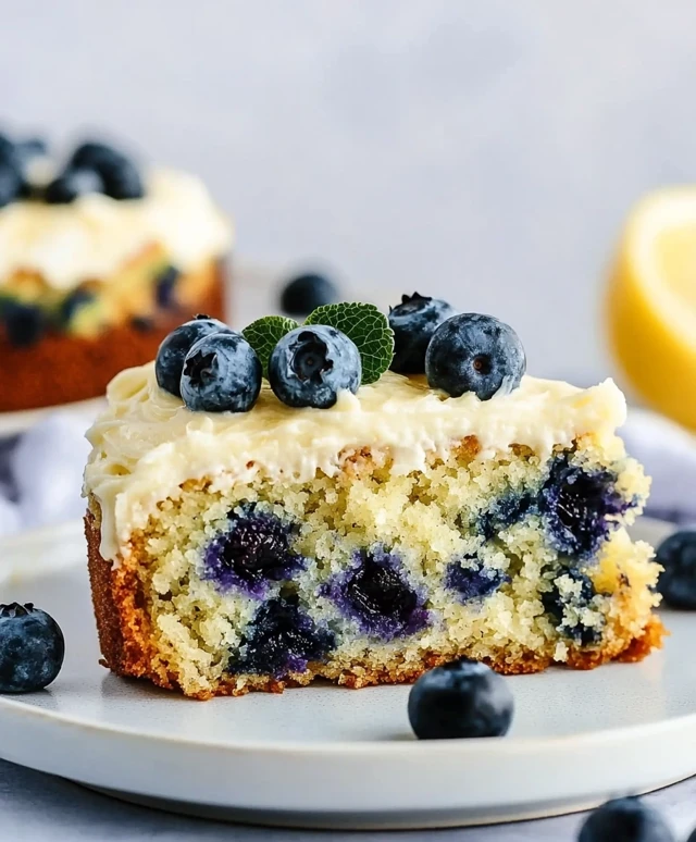 Lemon Blueberry Zucchini Cake
