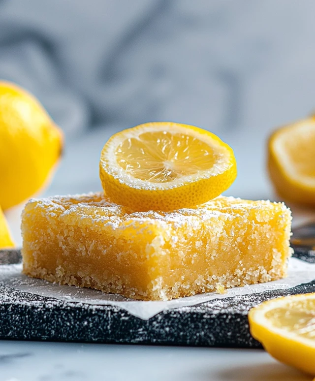 Healthy Lemon Bars