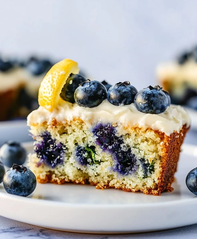 Lemon Blueberry Zucchini Cake