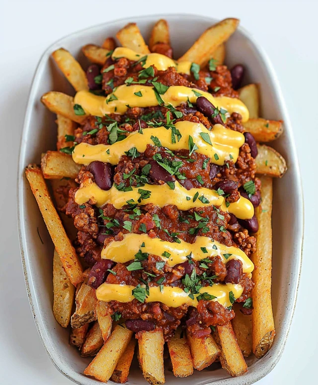 Vegan Chili Cheese Fries