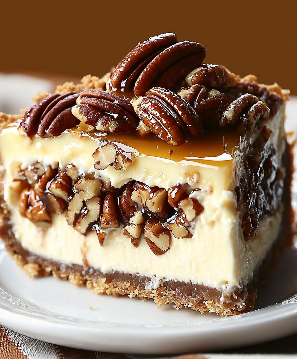 Kentucky Derby Pecan Pie Cheesecake