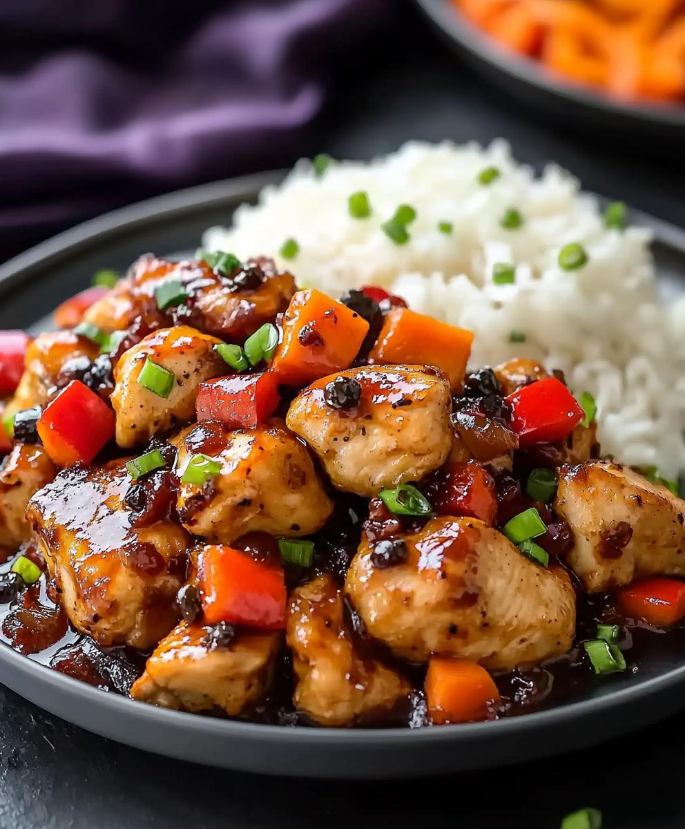 Black Pepper Chicken Dish