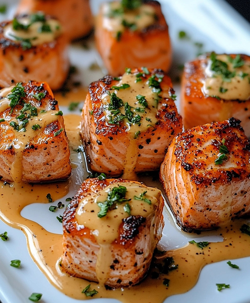Crispy Spicy Salmon Bites