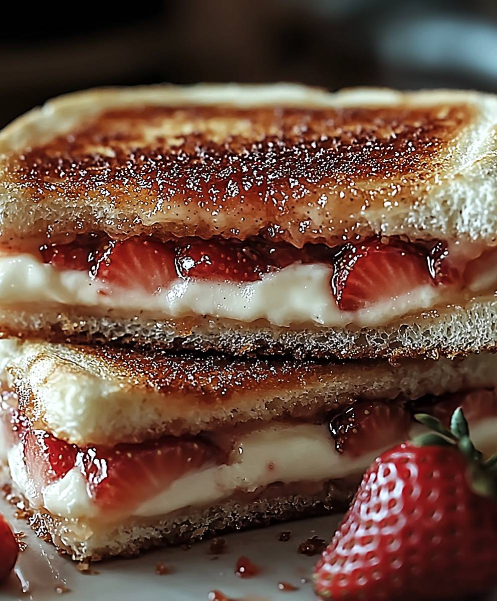 Fried Strawberry Cheesecake