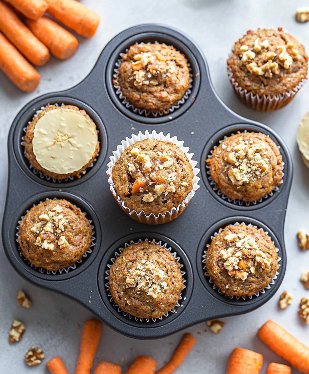 Vegan Carrot Cake Muffins