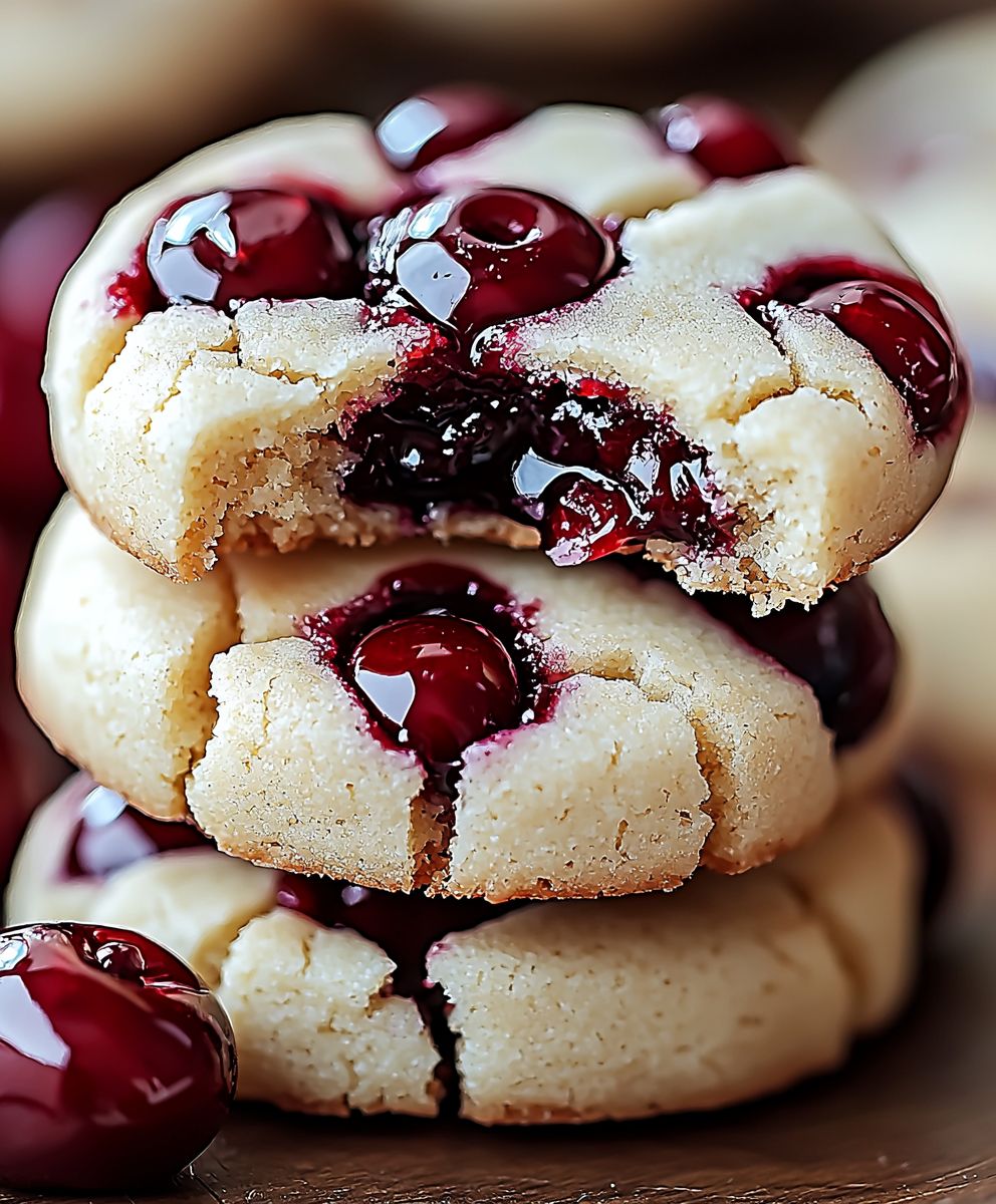 White Chocolate Cherry Shortbread