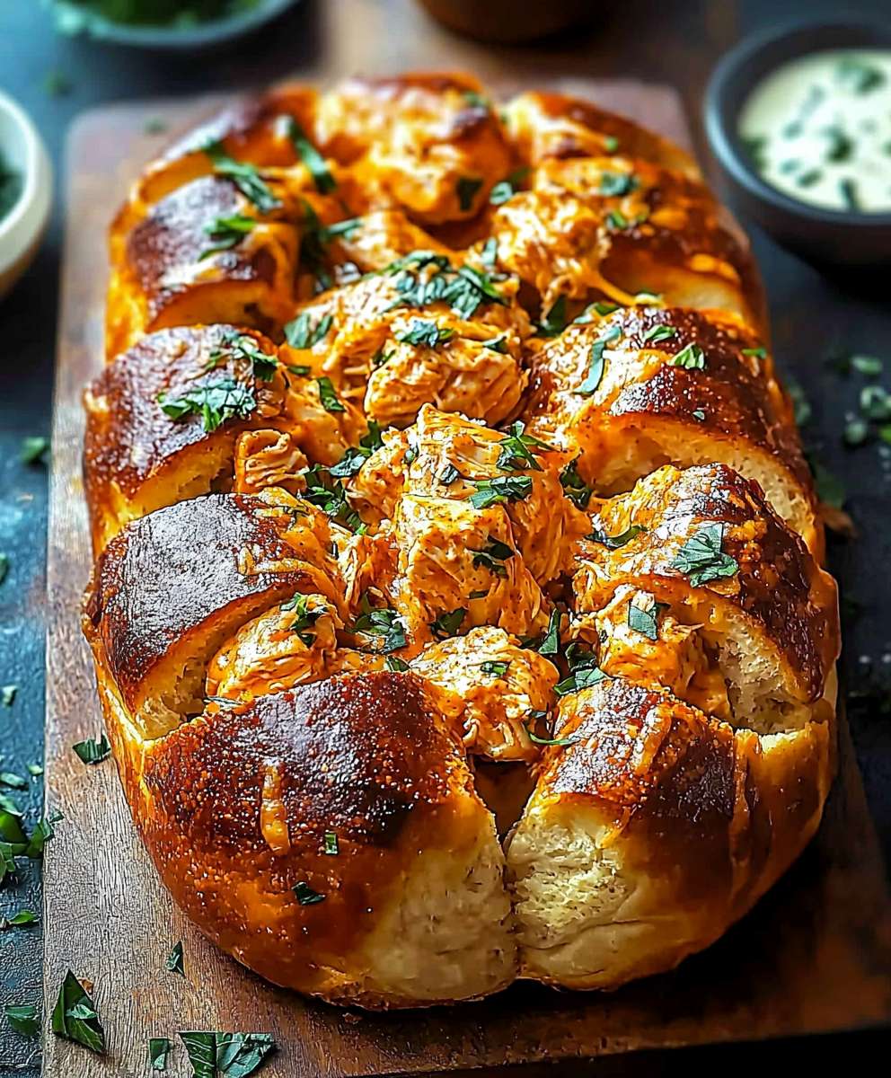 Buffalo Ranch Chicken Bread