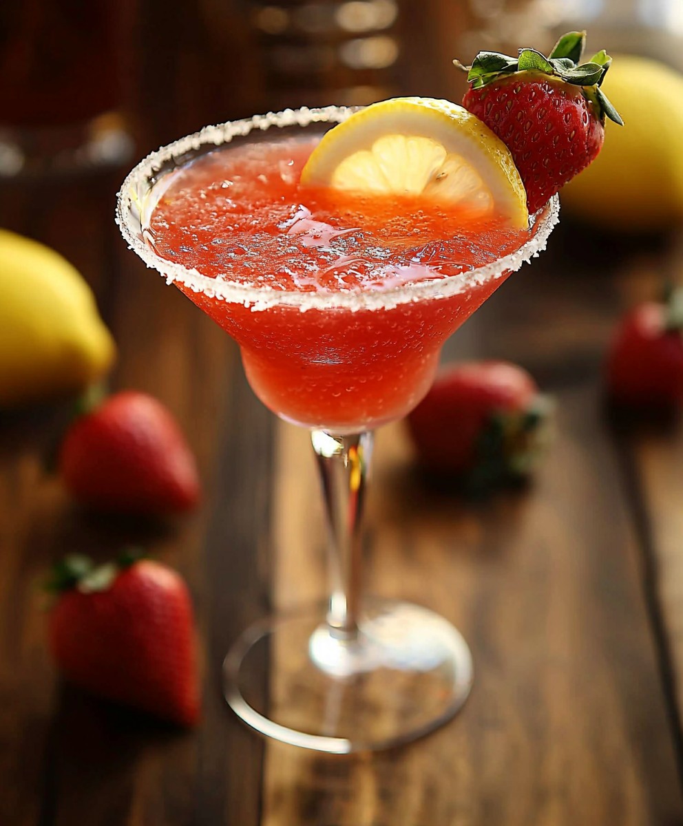 Strawberry Lemon Drop Martini