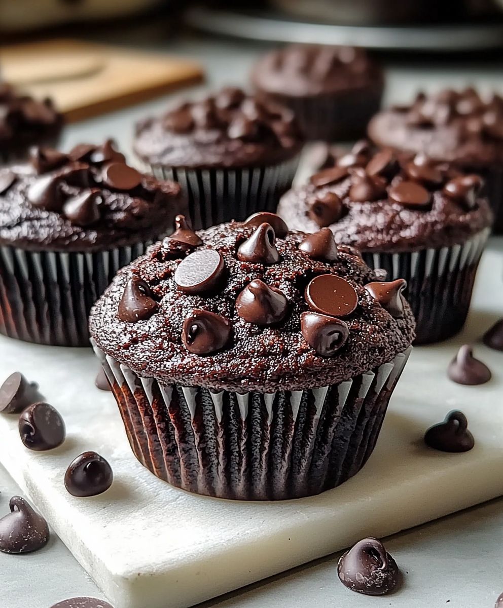 Double chocolate chip muffins