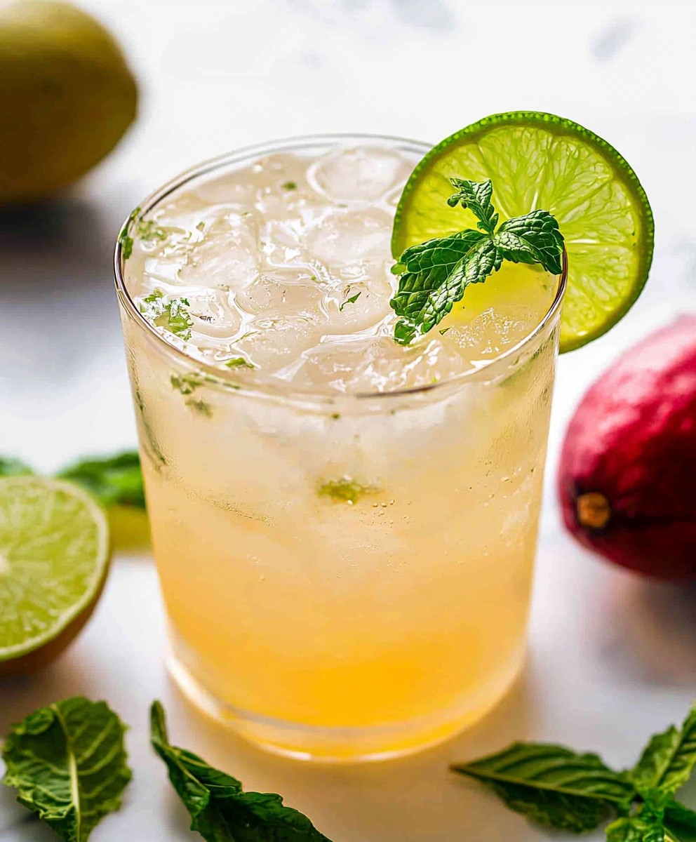 Guava Limeade Mocktail